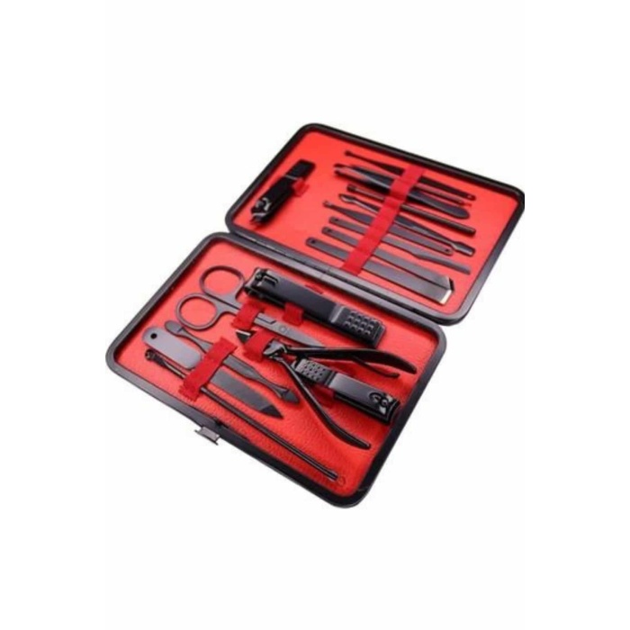 17 Parça Manikür Pedikür Seti El Ayak Bakım Seti Tırnak Makası Törpü - Lisinya