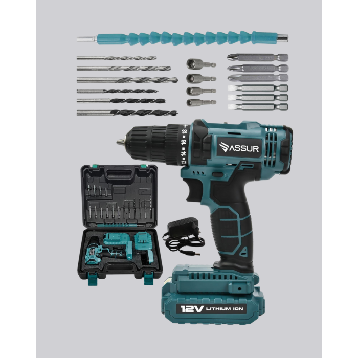 18 Parça Profesyonel Şarjlı Matkap Vidalama - Lisinya