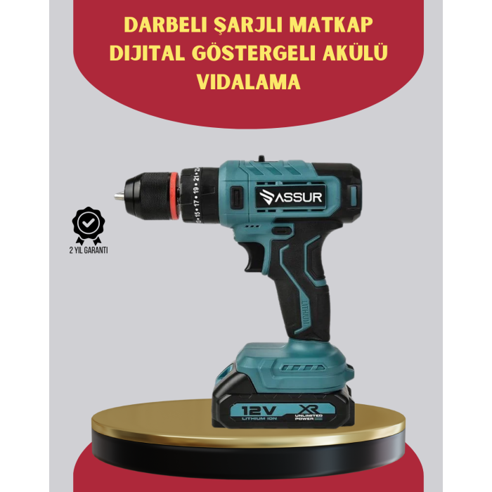 18 Parça Dijital Matkap Seti Çift Bataryalı - Lisinya