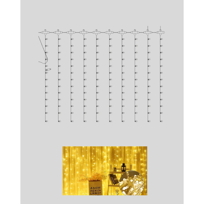 Romantik Ambiyans İçin Uzaktan Kumandalı Günışığı Peri Led - Lisinya