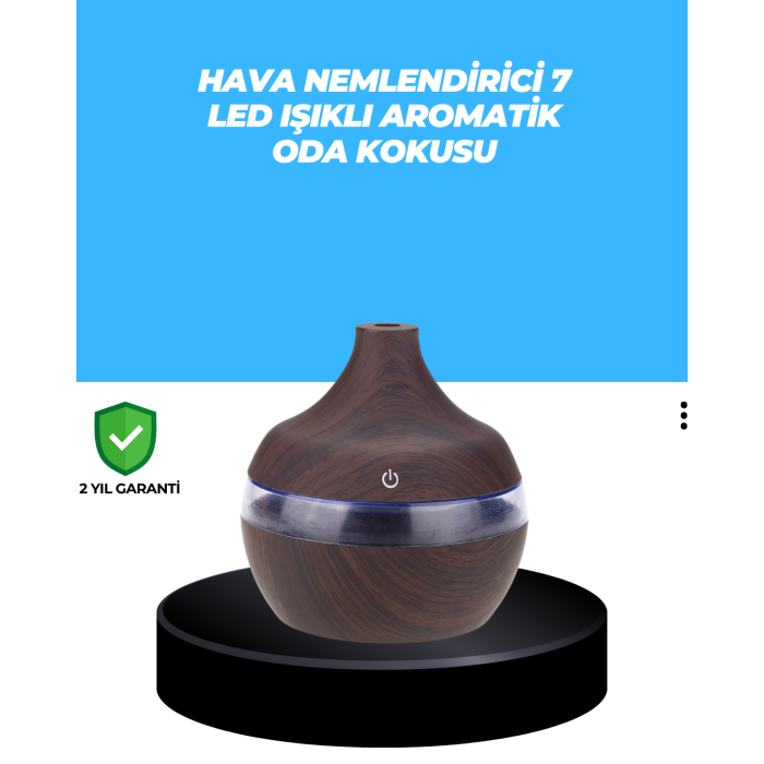 7 Renk Dinlendirici LED Işıklı Aroma Buhar Makinesi - Lisinya