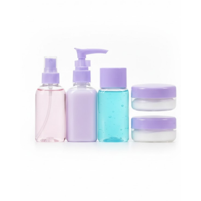 Seyahat İçin 5’li Şeffaf Kozmetik Şişe Seti 30 ml - Lisinya