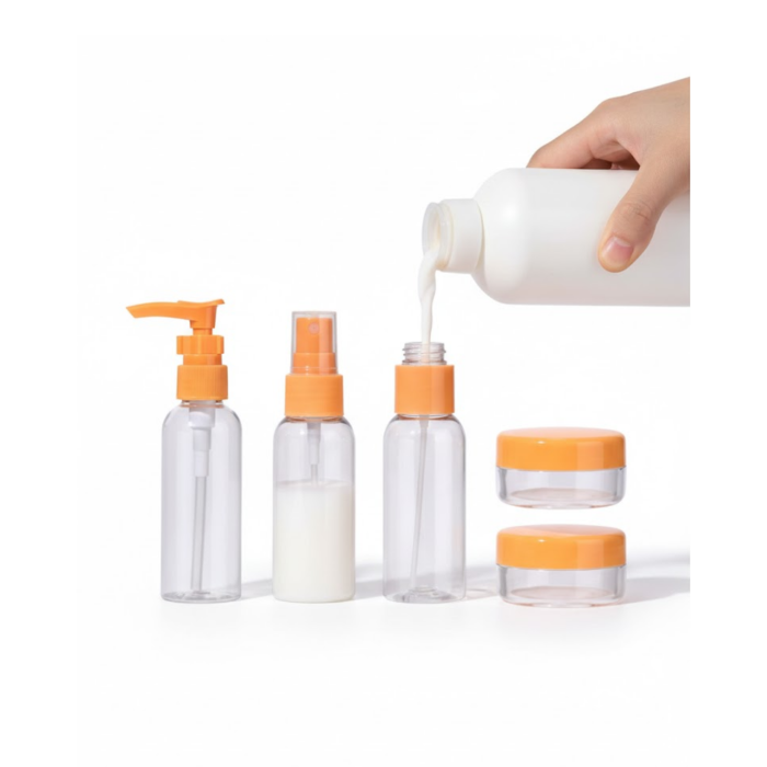 Seyahat Boy 5’li Kozmetik Dolum Seti 30 ml Sızdırmaz Tasarım - Lisinya