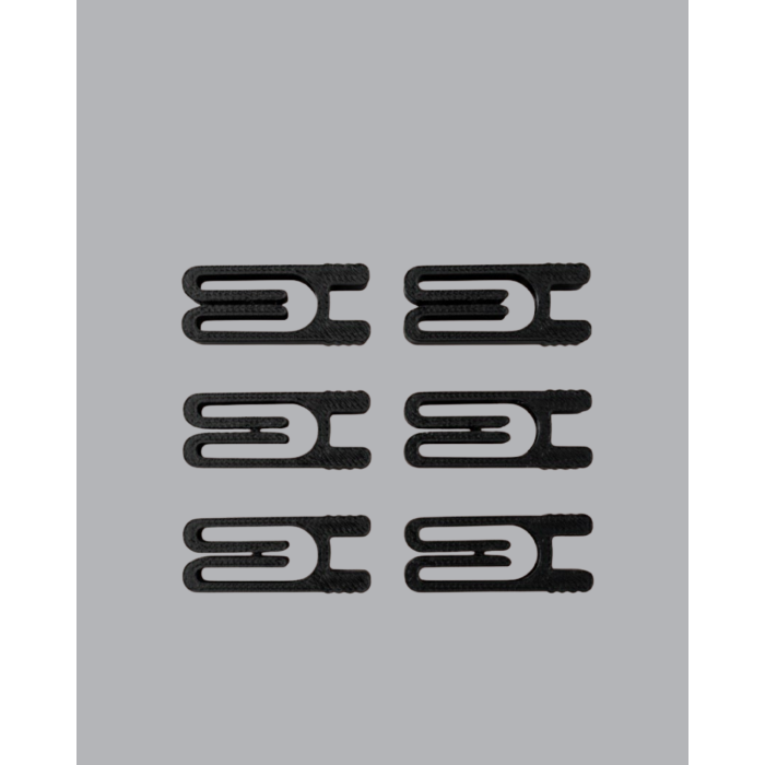 Tekrar Kullanılabilir Poşet Mandalı Siyah 6’lı Set - Lisinya