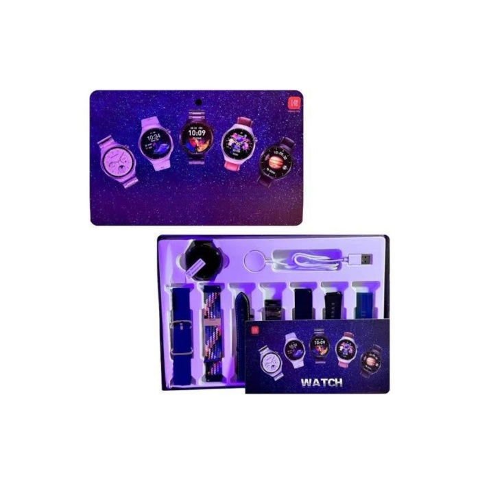 7 Kordonlu Akıllı Saat Siyah Kasa Dokunmatik Ekran Uyku ve Sağlık Takibi - Lisinya