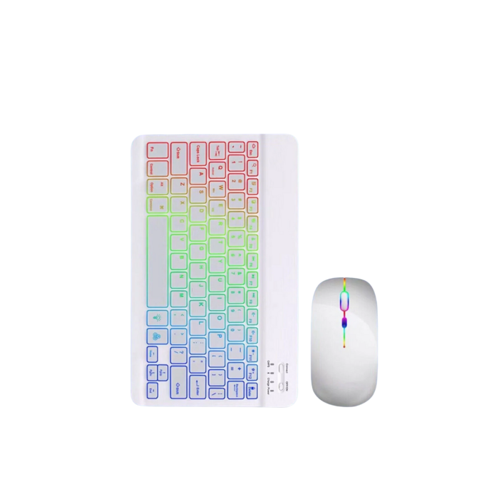 Bluetooth Klavye Mouse Seti Aydınlatmalı Türkçe Q Ergonomik Tasarım - Lisinya