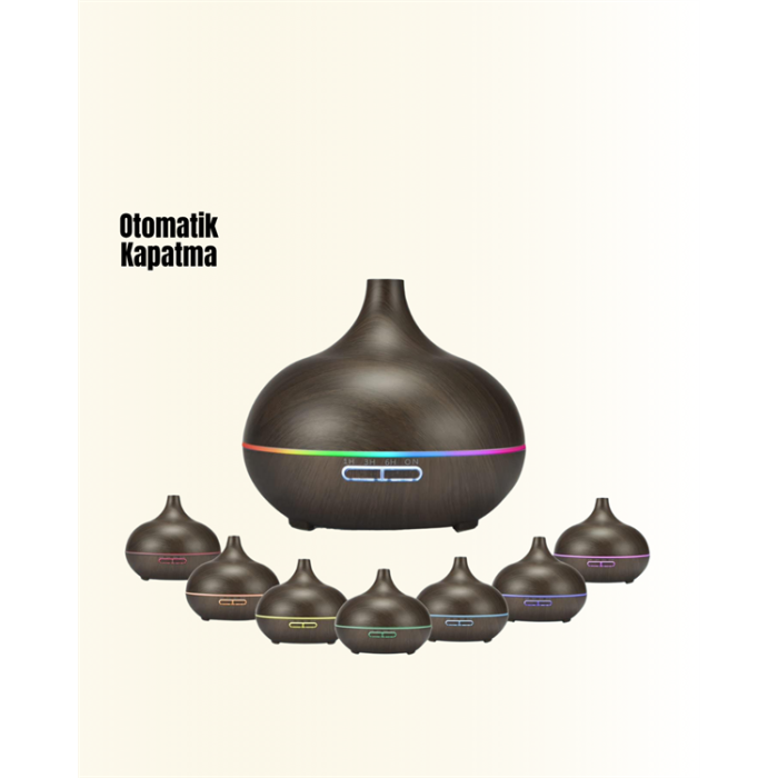 550 ml Kapasiteli Ultrasonik Difüzör – Yağsız Nemlendirici Kullanımıyla Uyumlu - Lisinya