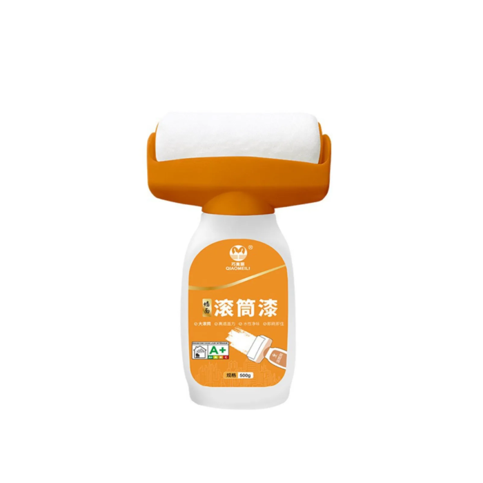 Duvar Rötuş Boya Rulosu 2si 1 Arada Hazneli Hızlı Kuruyan Yama Fırçası - Lisinya