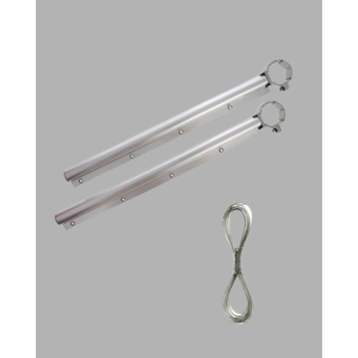 25x60 Balkon Askılığı Kare Demir Uyumlu Hava Dayanıklı Çamaşır Askısı - Lisinya