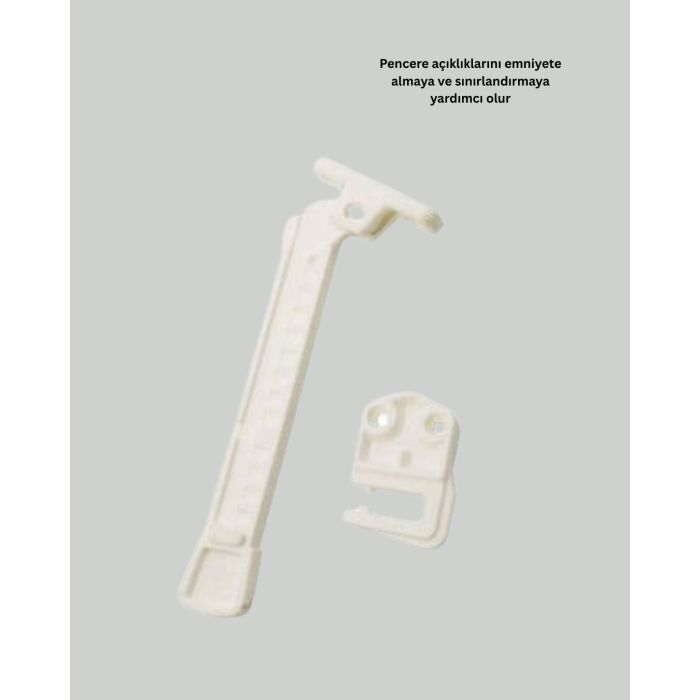 Pencere Cam Emniyet Kilidi Açılma Sınırlayıcı Set - Lisinya