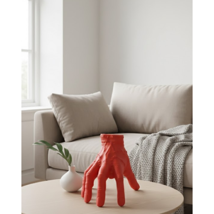 3D Kırmızı El Dekor 17x16 cm Gotik ve Modern Tasarım Obje - Lisinya