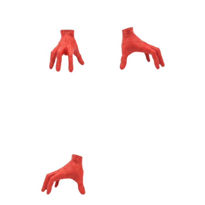 3D Kırmızı El Dekor 17x16 cm Gotik ve Modern Tasarım Obje - Lisinya