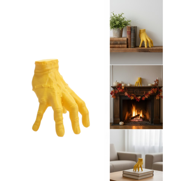 3D Modern Sarı El Biblo 17x16 cm Ev ve Ofis Dekorasyonu - Lisinya