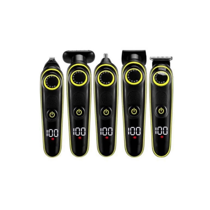 Saç Sakal Şekillendirici Tıraş Makinesi 5 Başlıklı Paslanmaz Çelik Bıçaklı Unısex - Lisinya