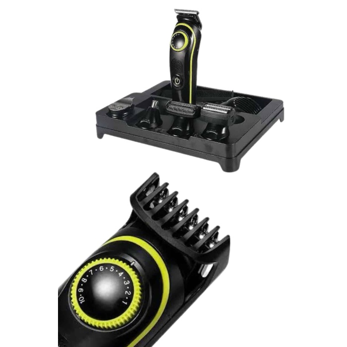 Unısex Çok Fonksiyonlu Bakım Seti Led Göstergeli Tıraş Makinesi Saç Sakal Vücut - Lisinya