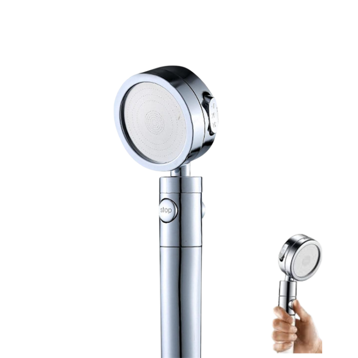 Sağlam Metal Hortum Bağlantılı, 360° Hareketli Duş Başlığı - Lisinya