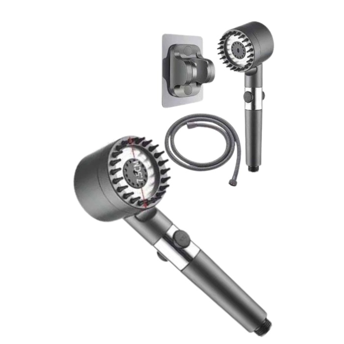 Yeni Nesil Duş Başlığı Paslanmaz Çelik Masaj Etkili Ergonomik Tasarım Su Basınçlı - Lisinya