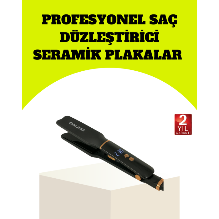 Saç Düzleştirici 30 Saniyede Isınma Hafif ve Portatif Tasarım - Lisinya