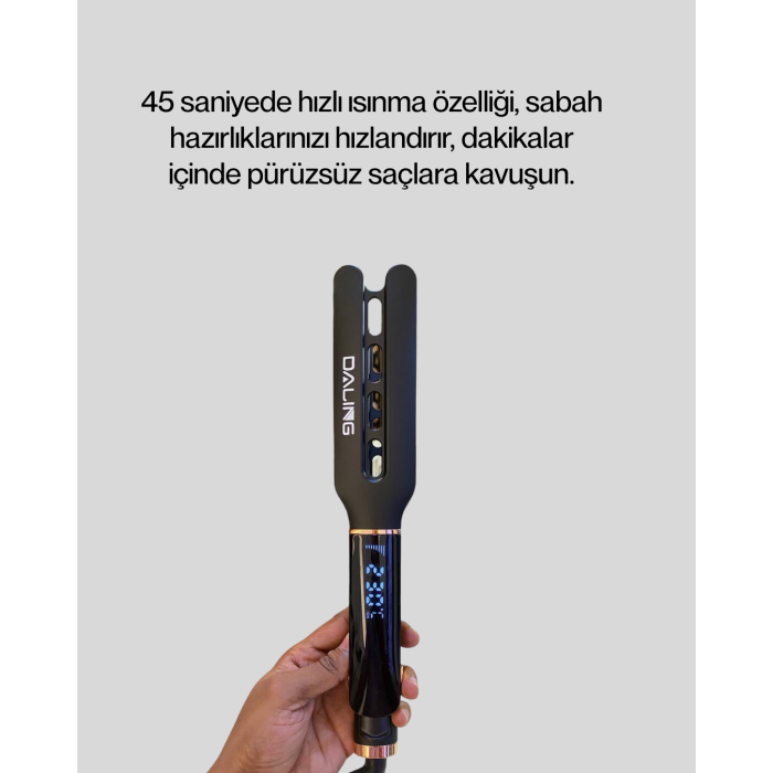 Saç Düzleştirici 30 Saniyede Isınma Hafif ve Portatif Tasarım - Lisinya