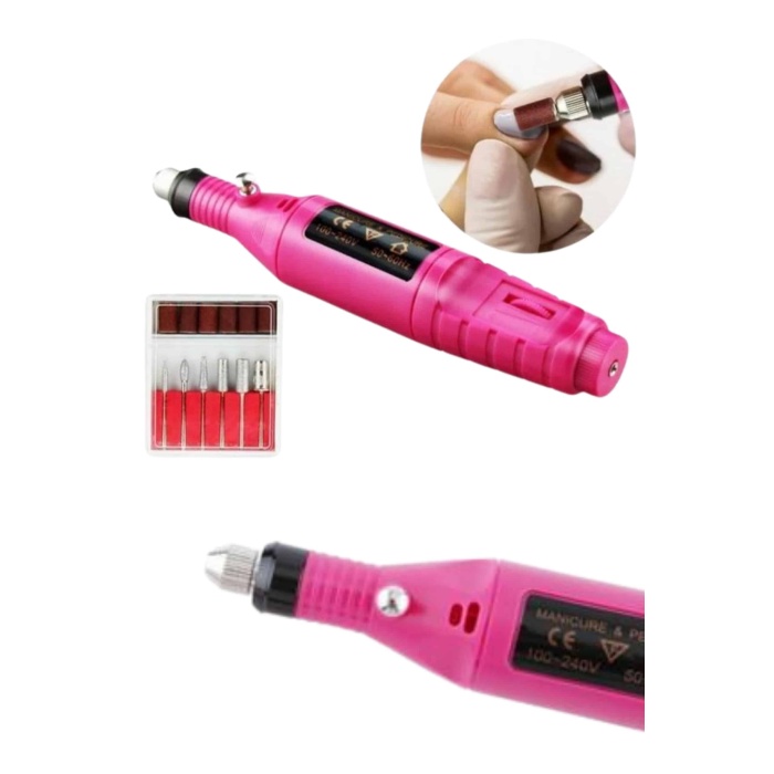 Elektrikli Profesyonel Manikür Pedikür Seti Değiştirilebilir Başlık Seçeneği - Lisinya