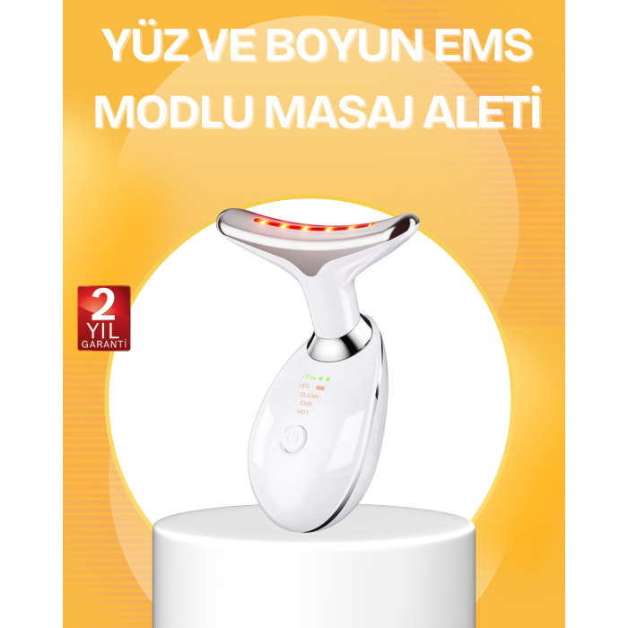 7 Renk LED Işık Terapili Cilt Bakım Cihazı USB Şarjlı - Lisinya