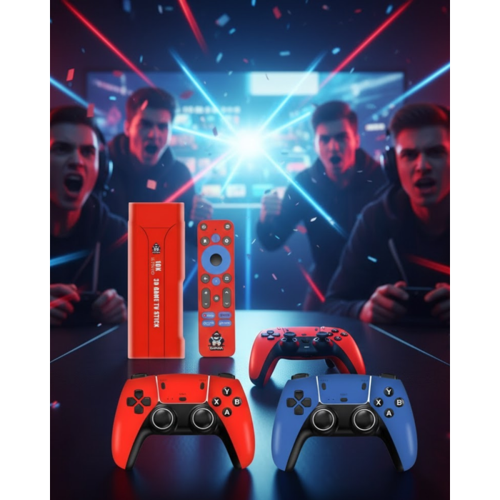 Retro Android Game Stick 64GB 10K HD Çift Kişilik Oyun Konsolu - Lisinya