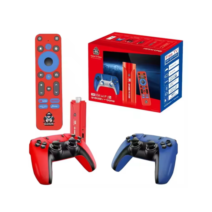 Retro Android Game Stick 64GB 10K HD Çift Kişilik Oyun Konsolu - Lisinya