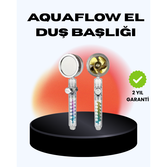 Döner Pervaneli El Duşu Başlığı – Su Tasarruflu, Basınç Artırıcı, Yağmur Etkili - Lisinya