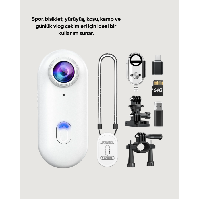 1080P WiFi Spor Kamerası Su Geçirmez Mini Aksiyon Kamera - Lisinya