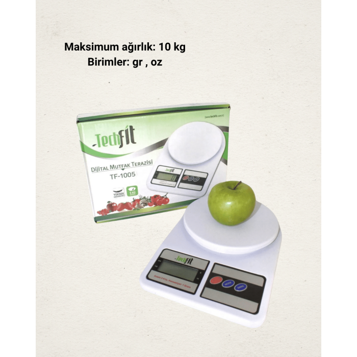 LCD Ekranlı Yüksek Hassasiyetli Dijital Mutfak Terazisi - Lisinya
