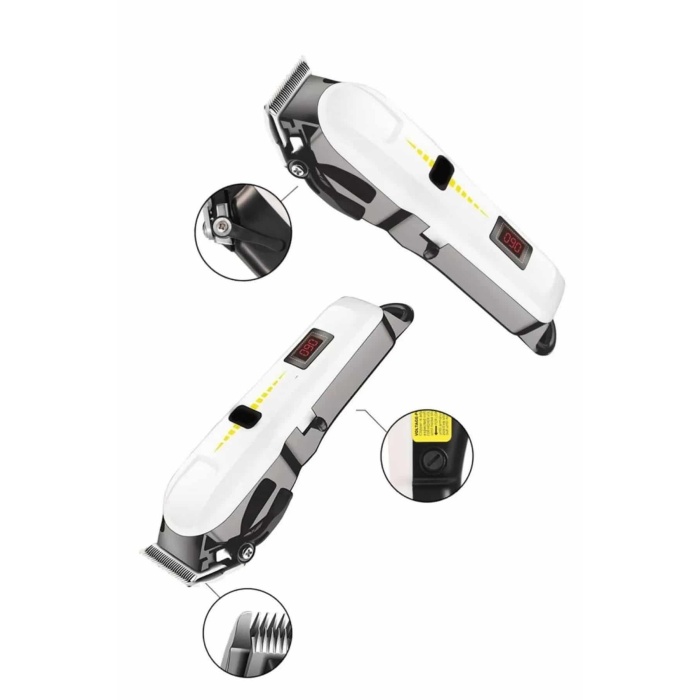 Profesyonel Şarjlı Tıraş Makinesi Turbo Kablosuz Saç Kesme Makinesi - Lisinya