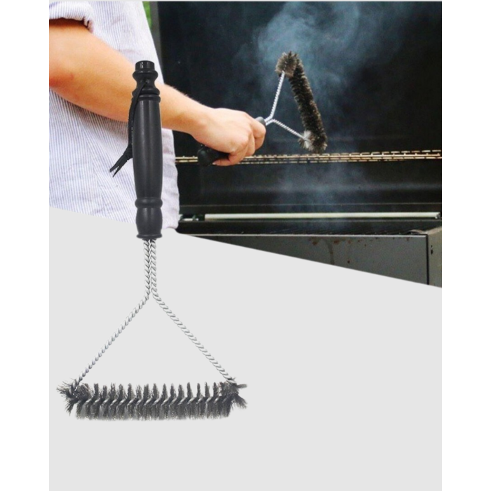 Barbekü ve Mangal İçin Tel Izgara Temizleyici Fırça - Lisinya