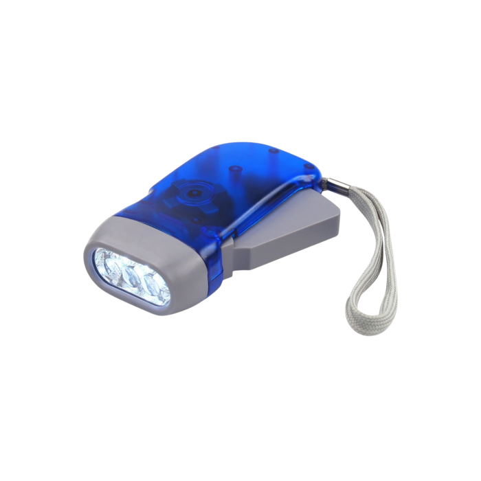 Kendiliğinden Şarjlı El Feneri Pilsiz Dinamolu 3 LED Taşınabilir - Lisinya