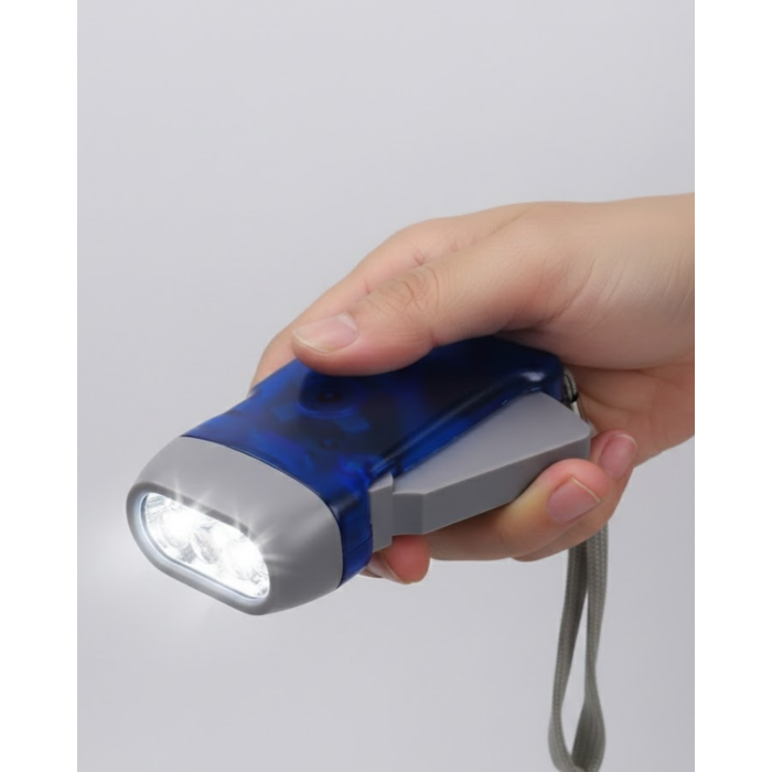Kendiliğinden Şarjlı El Feneri 3 LED Enerjisiz Çalışan Pratik Tasarım - Lisinya