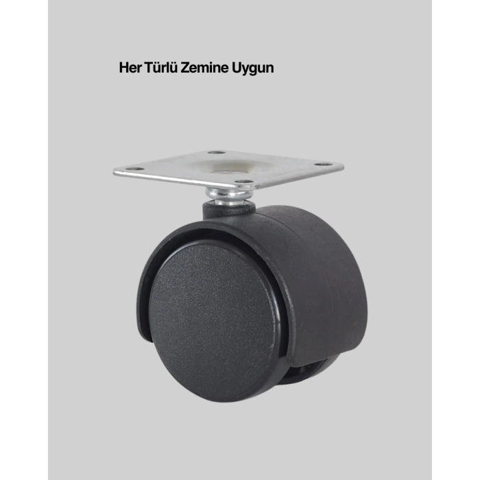 Kilitsiz 6 cm Tekerlek Ayak Tek Adet - Lisinya