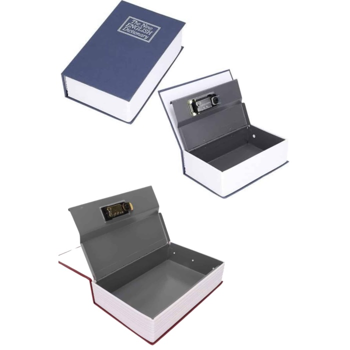 Kilitli Gizli Kasa Sözlük Kumbara Kitap Sözlük Görünümlü 18cm - Lisinya