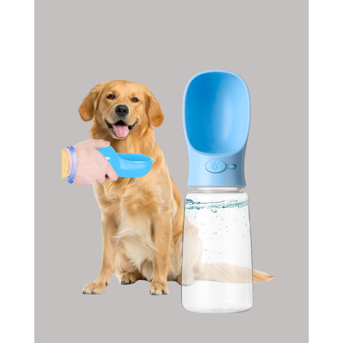 Akıllı Su Akış Kontrollü Köpek Su Matara Taşınabilir Gezdirme Şişesi - Lisinya