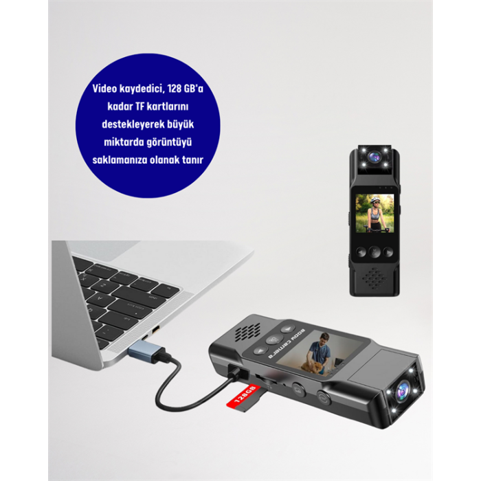 Kablosuz WiFi Bağlantılı Full HD Mini Kamera – Döngüsel Kayıt ve Hareket Algılama Özellikli - Lisinya