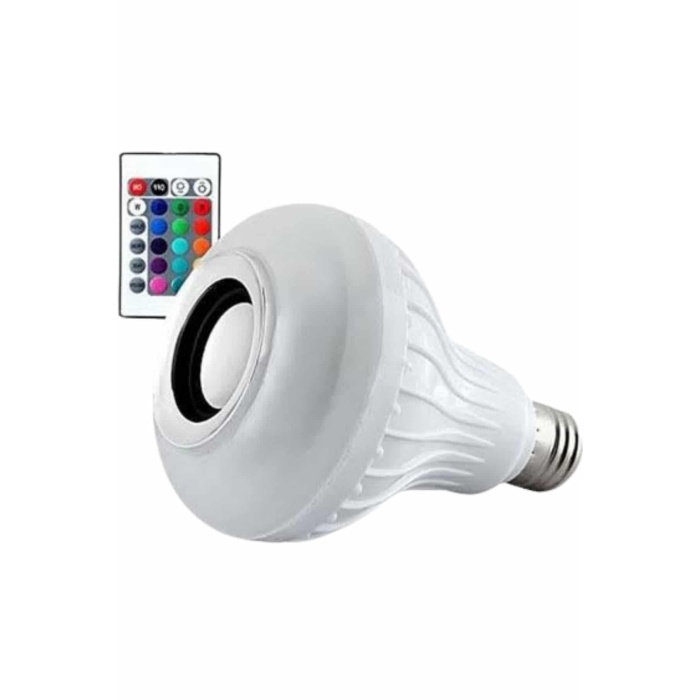 Lamba Hoparlör Ampül Görünümlü Renk Değiştirebilen Android ve İOS Uyumlu - Lisinya