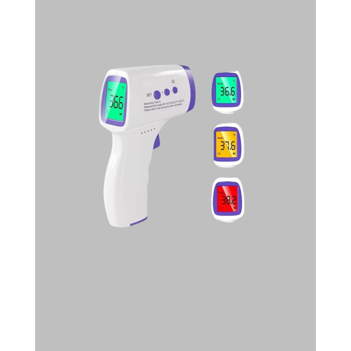 Kızılötesi Temassız Ateş Ölçer LCD Ekranlı Hassas Termometre - Lisinya