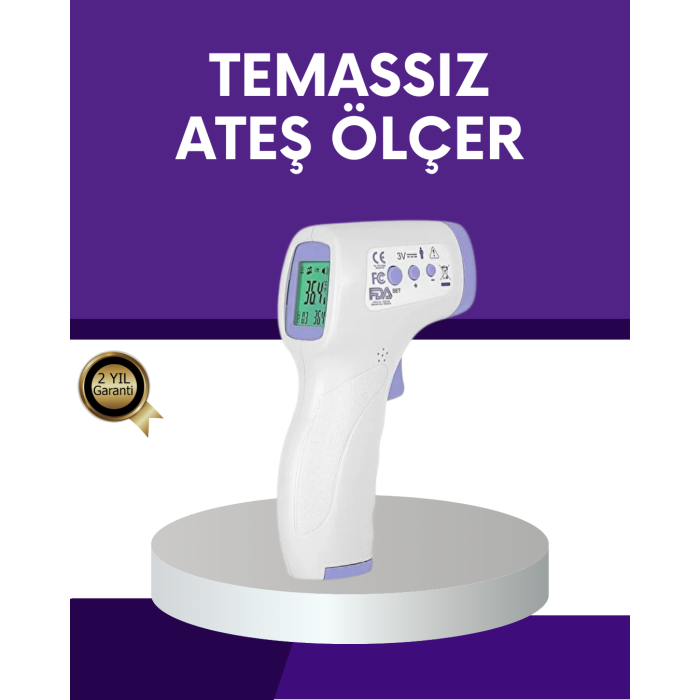 Temassız Ateş Ölçer Dijital Kızılötesi Termometre Hızlı Ölçüm - Lisinya
