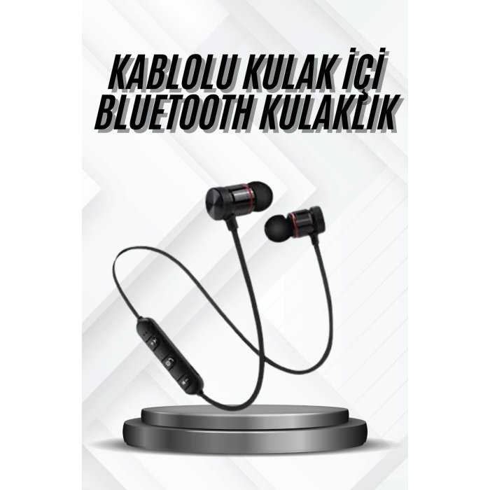 Bluetooth Bağlantılı Kablolu Mıknatıslı Sport Kulaklık - Lisinya