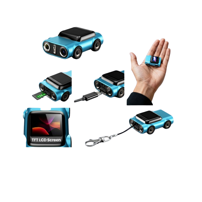 Mini Araç İçi Kamera Sürekli Kayıt Geniş Açılı - Lisinya