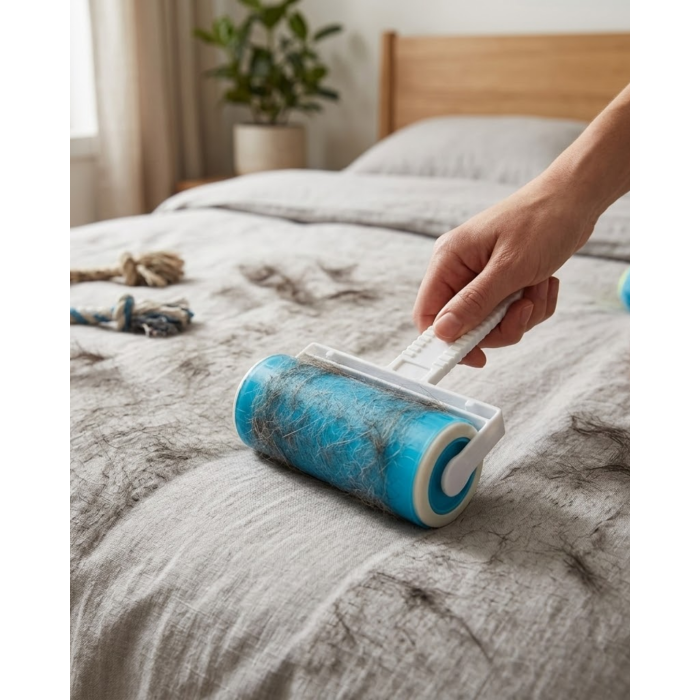 Evcil Hayvan Tüy Toplama Rulosu Kıyafet Koltuk Halı Temizleme Yıkanabilir Roller - Lisinya