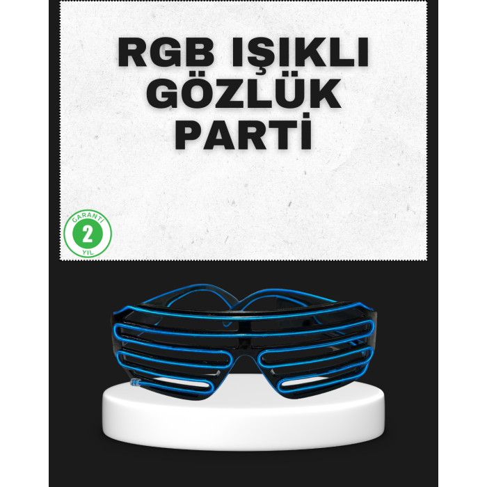 Parti ve Organizasyonlara Özel LED Işıklı Gözlük - Lisinya
