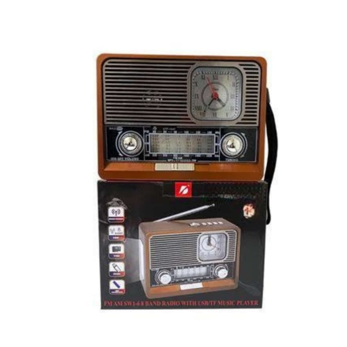 Nostaljik Vintage Radyo Taşınabilir Bluetooth Bağlantılı Hoparlör Radyo - Lisinya