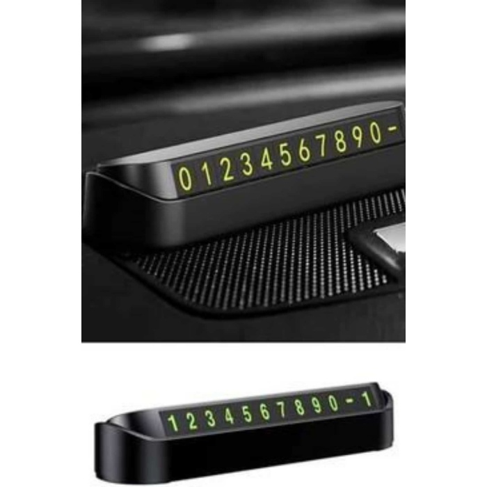 Araç İçi Numaratör Numaralık Oto Cam Kartı Fosforlu Numaratör - Lisinya