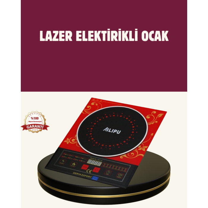 8 Programlı LED Ekranlı İndüksiyon Ocak 80–270°C Sıcaklık Ayarı - Lisinya