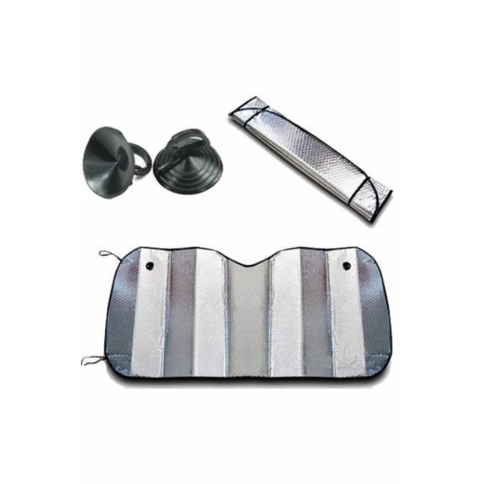 Araba Ön Cam Güneşliği Katlanabilir Oto Güneşlik Tüm Araç Modellerine Uygun - Lisinya