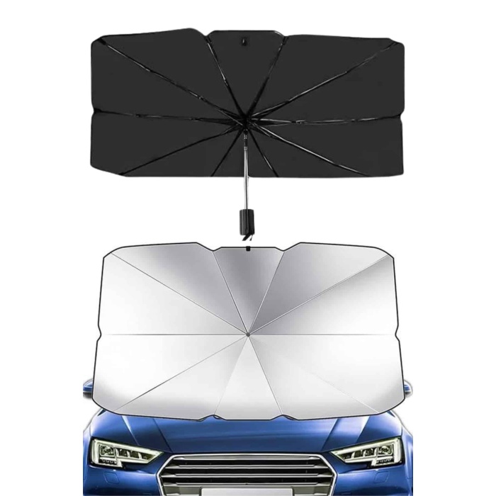 Taşınabilir Oto Cam Güneşliği Katlanabilir Tüm Araçlara Uyumlu Güneş Gölge Koruyucu - Lisinya